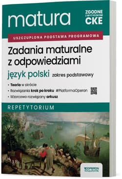 Matura 2026 Język polski Zadania maturalne z odpowiedziami Zakres podstawowy Repetytorium - Jagiełło Urszula