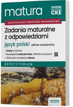 Matura 2026 Język polski Zadania maturalne z odpowiedziami Zakres rozszerzony Repetytorium - Jagiełło Urszula