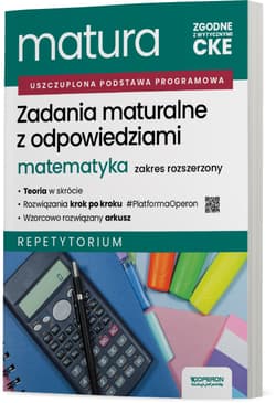 Matura 2026 Matematyka Zadania maturalne z odpowiedziami Zakres rozszerzony Repetytorium - Adam Konstantynowicz