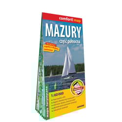 Mazury cz. Północna mapa turystyczna 1:60 000 laminat 2023 - Opracowanie Zbiorowe
