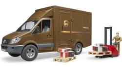 MB Sprinter UPS z figurką podnośnikiem + akcesoria
