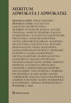 Meritum adwokata i adwokatki - Praca zbiorowa