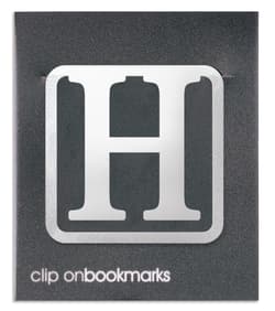 Metalowa zakładka - Litera H Clip-on