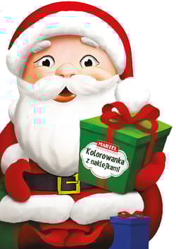 Mikołaj. Kolorowanka z naklejkami. Wykrojnik - Adam Gdula