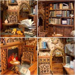 Galeria - zdjęcie nr. 5 - Miniaturowy domek Book Nook Klimatyczna księgarnia