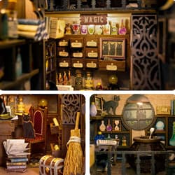 Galeria - zdjęcie nr. 2 - Miniaturowy domek Book Nook Magiczna apteka