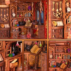 Galeria - zdjęcie nr. 2 - Miniaturowy domek Book Nook Pokój Wspólny Szkoły Magii