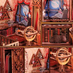 Galeria - zdjęcie nr. 5 - Miniaturowy domek Book Nook Pokój Wspólny Szkoły Magii