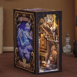 Miniaturowy domek Book Nook Pracownia alchemika