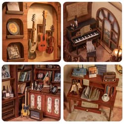 Galeria - zdjęcie nr. 2 - Miniaturowy domek Book Nook Sekretny gabinet