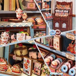 Galeria - zdjęcie nr. 4 - Miniaturowy domek Book Nook Słodka czekolada