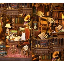 Galeria - zdjęcie nr. 2 - Miniaturowy domek Book Nook Świątynia wiedzy
