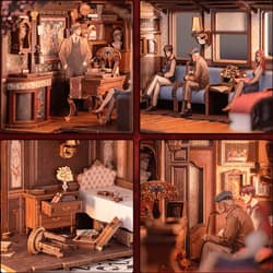 Galeria - zdjęcie nr. 3 - Miniaturowy domek Book Nook Zagadka Orient Expressu