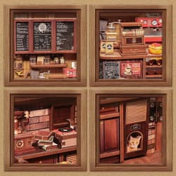 Galeria - zdjęcie nr. 5 - Miniaturowy domek Book Nook Zapach kawy