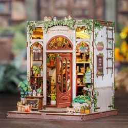 Galeria - zdjęcie nr. 2 - Miniaturowy domek mini Book Nook Antykwariat pod zielonym bluszczem