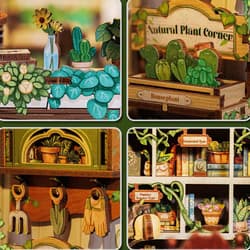 Galeria - zdjęcie nr. 4 - Miniaturowy domek mini Book Nook Antykwariat pod zielonym bluszczem