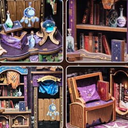 Galeria - zdjęcie nr. 3 - Miniaturowy domek mini Book Nook Astrologia szczęścia