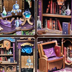 Galeria - zdjęcie nr. 4 - Miniaturowy domek mini Book Nook Astrologia szczęścia