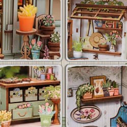 Galeria - zdjęcie nr. 2 - Miniaturowy domek mini Book Nook Kwiaty z Elizejskich Pól