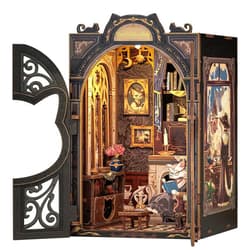 Miniaturowy domek mini Book Nook Salonik Hrabiego Kota