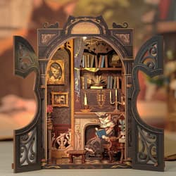 Galeria - zdjęcie nr. 3 - Miniaturowy domek mini Book Nook Salonik Hrabiego Kota