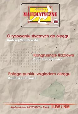 Miniatury matematyczne 58 O rysowaniu stycznych.. - Praca zbiorowa