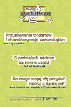 Miniatury matematyczne 74 - Piotr Jędrzejewicz