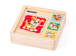 Minipuzzle „Zwierzątka” w drewnianym pudełku 93048