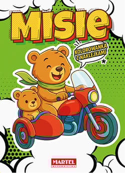 Misie. Kolorowanka komiksowa z naklejkami - Maciej Ratajczyk