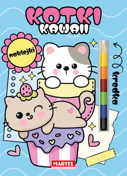 Modułowa kredka. Kawaii kotki z naklejkami - Katarzyna Salamon