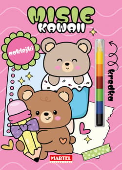 Modułowa kredka. Kawaii misie z naklejkami - Katarzyna Salamon