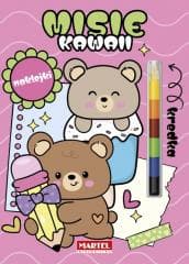 Modułowa kredka. Kawaii misie z naklejkami - Katarzyna Salamon