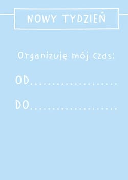 Galeria - zdjęcie nr. 5 - Mój pierwszy Organizer 6-9 lat 12-tygodniowy dziennik planowania i budowania nawyków