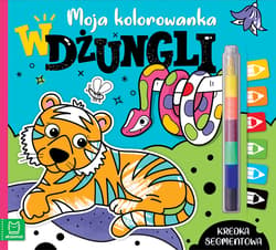 Moja kolorowanka W dżungli Kredka segmentowa - Agata Kaczyńska