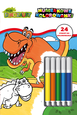 Moje Dinozaury. Numerkowe kolorowanki - Opracowanie Zbiorowe