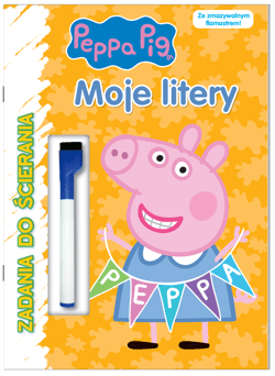 Moje litery. Świnka Peppa. Zadania do ścierania - null null, Opracowanie Zbiorowe