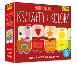 Moje pierwsze kształty i kolory. Puzzle i książka - null null