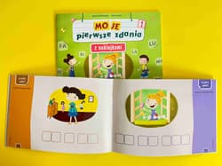 Galeria - zdjęcie nr. 5 - Moje pierwsze zdania z naklejkami wielokrotnego użytku zeszyt 1