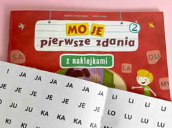Galeria - zdjęcie nr. 4 - Moje pierwsze zdania z naklejkami wielokrotnego użytku zeszyt 2