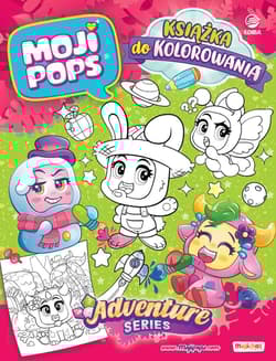 Moji Pops. Książka do kolorowania. seria Adventure + 3 figurki