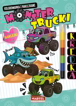 Monster Trucki. Kolorowanka z naklejkami (modułowa kredka) - Katarzyna Salamon