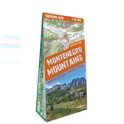 Montenegro Mountains Góry Czarnogóry trekking map 1:65 000 laminat 2024 - Opracowanie Zbiorowe