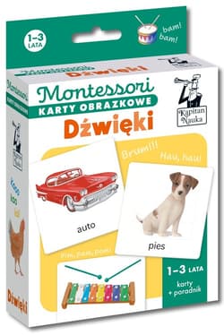 Montessori Karty obrazkowe Dźwięki (1-3 lata) Kapitan Nauka - Katarzyna Dołhun