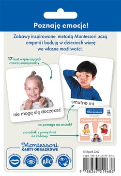 Galeria - zdjęcie nr. 3 - Montessori Karty obrazkowe Emocje (2-5 lat). Kapitan Nauka