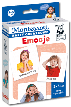 Montessori Karty obrazkowe Emocje (2-5 lat). Kapitan Nauka - Katarzyna Dołhun