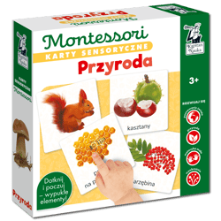 Montessori. Karty sensoryczne Przyroda 3+ - Katarzyna Dołhun