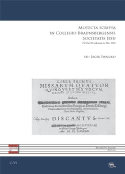 Motecta scripta in Collegio Baunsbergensis... - Jacek Iwaszko