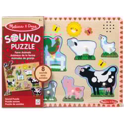 Muzyczne drewniane puzzle Farma Mellisa&Doug