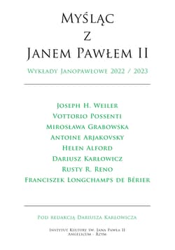 Myśląc z Janem Pawłem II. Wykłady Janopawłowe 2022/2023 - Opracowanie Zbiorowe