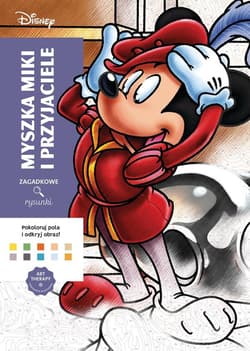 Myszka Miki i przyjaciele.  Disney. Zagadkowe rysunki. Kolorowanka antystresowa. Art therapy